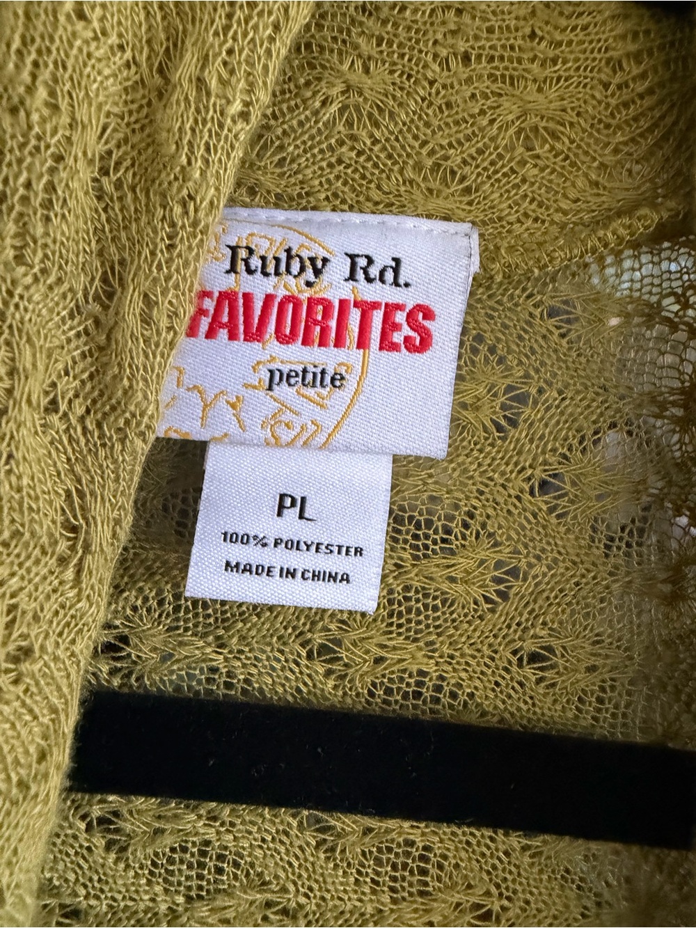 Ruby Rd. Open-Front Cardigan in Mustard - Picture 2 of 3